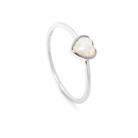 Herz Ring Amelie mit Opal