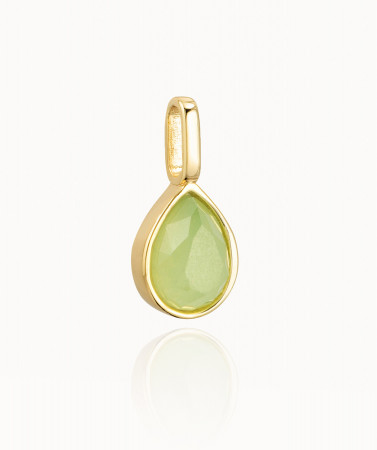 Miracle Stone Collection Grüner Chalcedon Teardrop Test