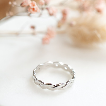 Braided Ring aus 925 Sterlingsilber Test